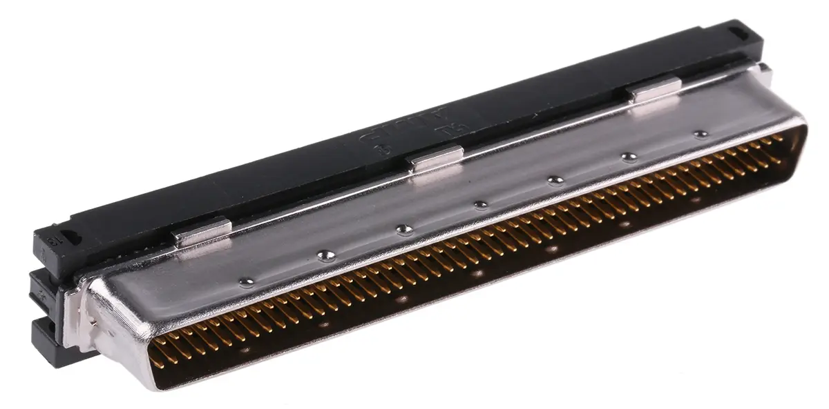 Produktfoto 1 von TE Connectivity SCSI-Steckverbinder 100-polig Stecker gewinkelt, Kabel, 1.27 mm AMPLIMITE 0.50 IDC