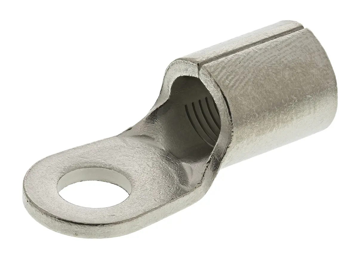 Produktfoto 1 von TE Connectivity STRATO-THERM Ringkabelschuh, Unisoliert 4 AWG, 4 AWG max.AWG, aussen ø 12.7 mm, innen ø 6.73 mm, M6