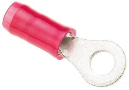 Produktfoto 1 von TE Connectivity PIDG Ringkabelschuh, Isoliert 22 AWG, Nylon, Rot, 16 AWG max.AWG, aussen ø 7.14 mm, innen ø 3.68 mm,