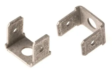 Produktfoto 1 von TE Connectivity FASTON .250 Flachsteckhülse, Silber, Unisoliert, 6.35 x 0.81 mm, Stecker