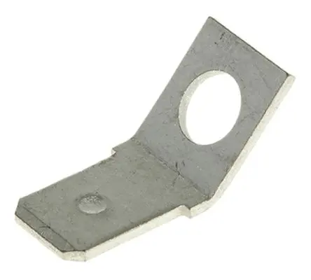TE Connectivity FASTON .250 Flachsteckhülse, Schwarz, Unisoliert, 6.35 x 0.81 mm, Stecker