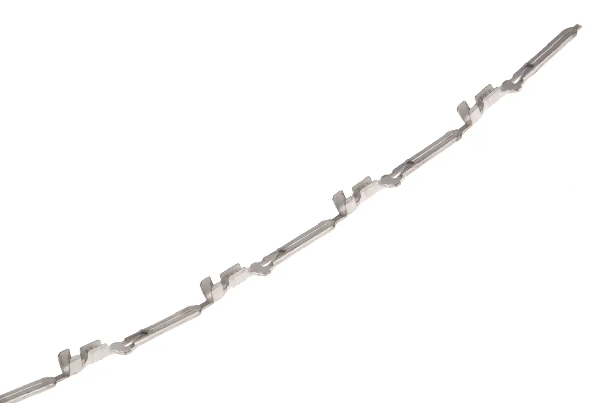 Produktfoto 1 von TE Connectivity FASTIN-FASTON .110 Flachsteckhülse, Silber, Unisoliert, 2.8 x 0.8 mm, Stecker, 22 AWG min, 20 AWG