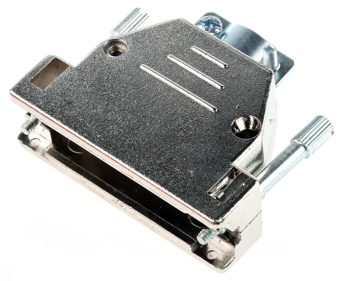 Produktfoto 1 von MH Connectors MHED D-Sub-Gehäuse Gerade, 25-polig, D: D-Sub-Gehäuse Zugentlastung, Silber, Größe B, aus ABS