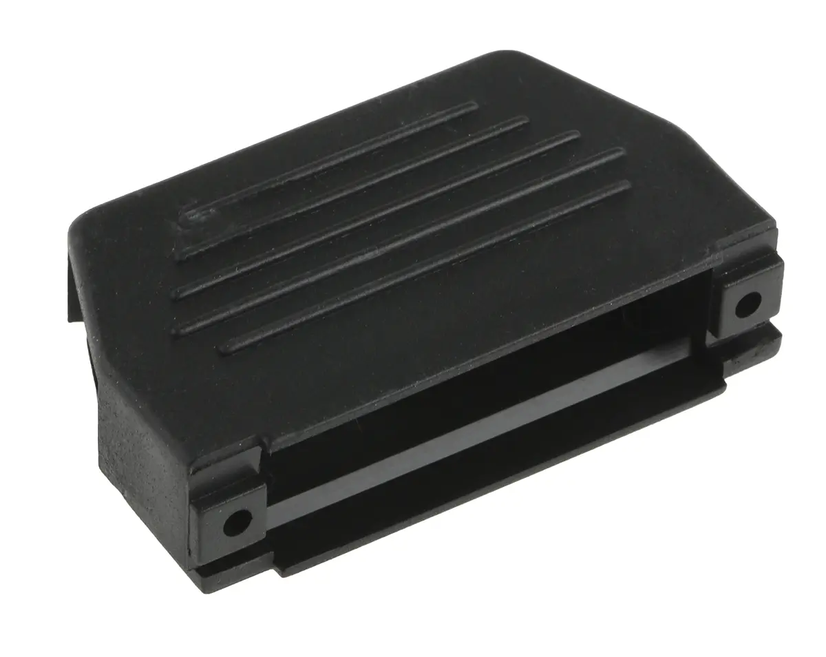 Produktfoto 1 von MH Connectors MHED D-Sub-Gehäuse Vertikal, 25-polig, D: D-Sub-Gehäuse Zugentlastung, Schwarz, Größe B, aus Thermoplast