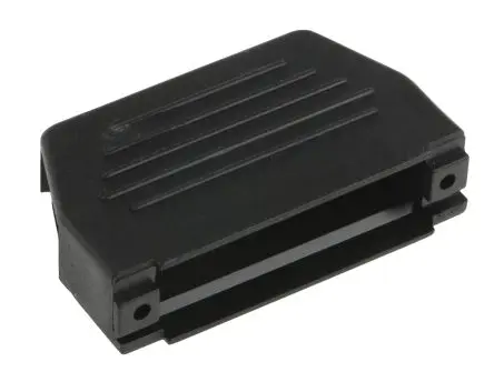 Produktfoto 1 von MH Connectors MHED D-Sub-Gehäuse Vertikal, 25-polig, D: D-Sub-Gehäuse Zugentlastung, Schwarz, Größe B, aus Thermoplast