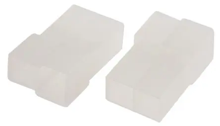 Produktfoto 1 von TE Connectivity FASTIN-FASTON .250 Crimpkontaktgehäuse, Gr. 6.35 mm, Stecker, Nylon, Natur, 2-polig