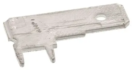 Produktfoto 1 von TE Connectivity FASTON .250 Flachsteckhülse, Silber, Unisoliert, 6.35 x 0.83 mm, Stecker