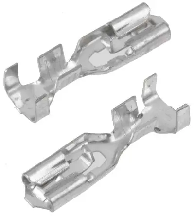 Produktfoto 1 von TE Connectivity Positive Lock .187 Mk II Flachsteckhülse, Schwarz, Unisoliert, 4.75 x 0.51 mm, Buchse, 18 AWG min, 14