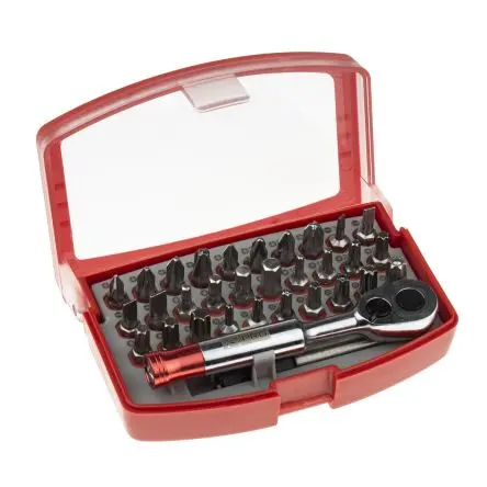 Produktfoto 1 von RS PRO Sechskant, Phillips, Pozidriv, Geschlitzt, TORX® BO Treiberbit CrV-Stahl 25 mm Hex 3, Hex 4, Hex 5, Hex 6, PH1,