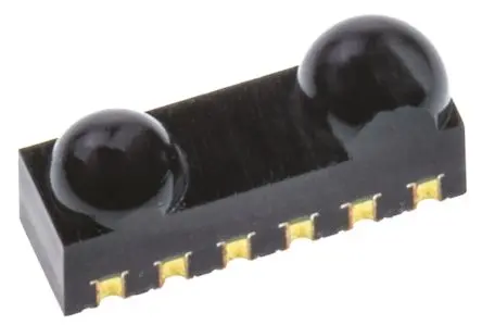 Produktfoto 1 von Vishay Infrarot-Transceiver, 1 m ±24 °, Oberfläche Ja SMD 900 nm, 115.2 kbit/s, 6-Pin 3 mm 6 mm 1.9mm