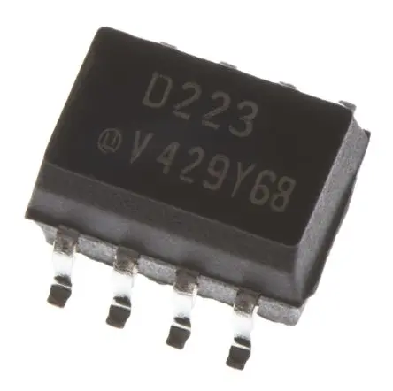 Produktfoto 1 von Vishay IL Oberfläche 2 Optokoppler DC-In, 8-Pin SOIC, Isolation 4000 V ac
