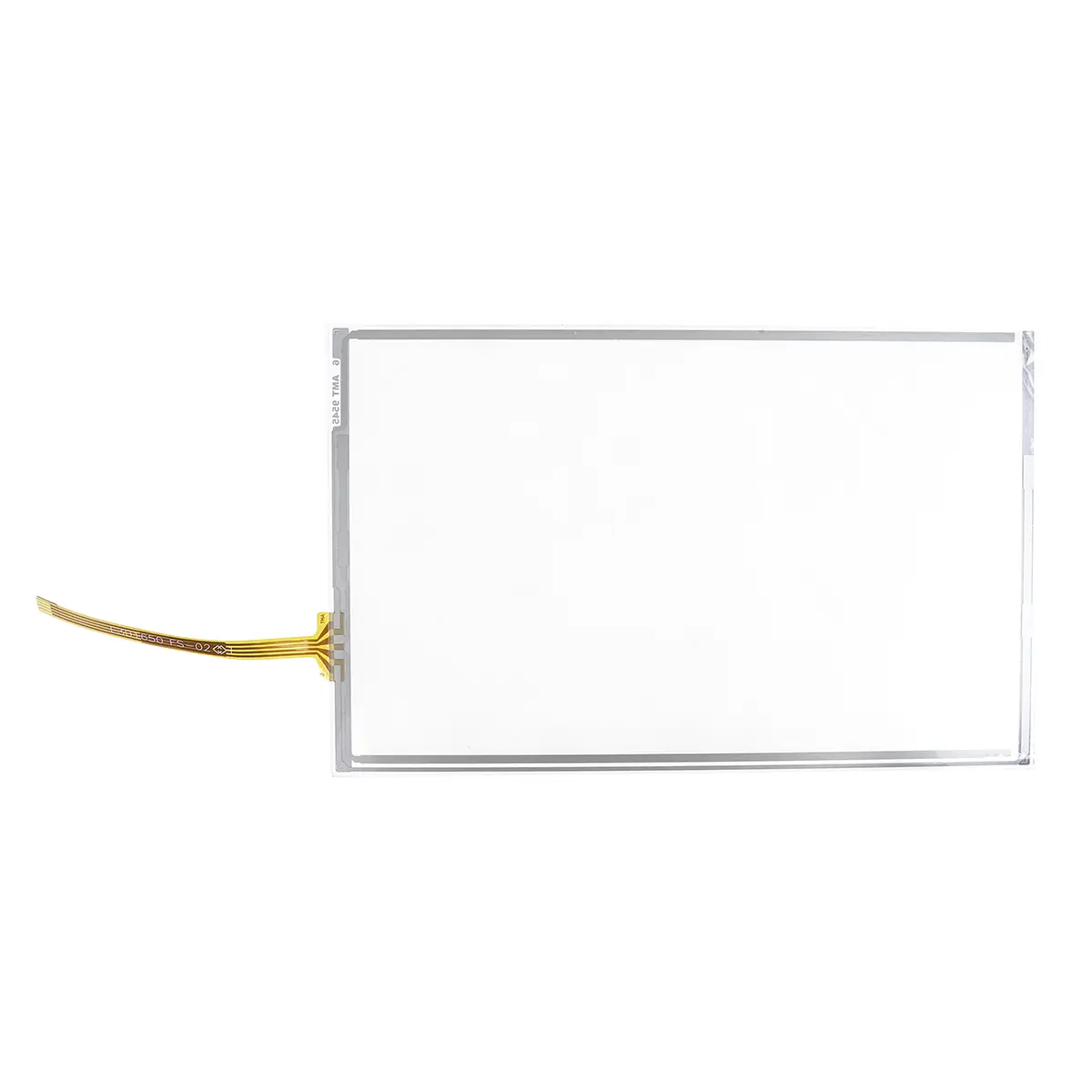 Produktfoto 1 von AMT Touchscreen-Auflage, 177.8 mm 4-Draht resistiv FPC-Kabel mit ZIF-Steckverbinder, 154.9 x 93.9 mm Aussenmesser 104 mm