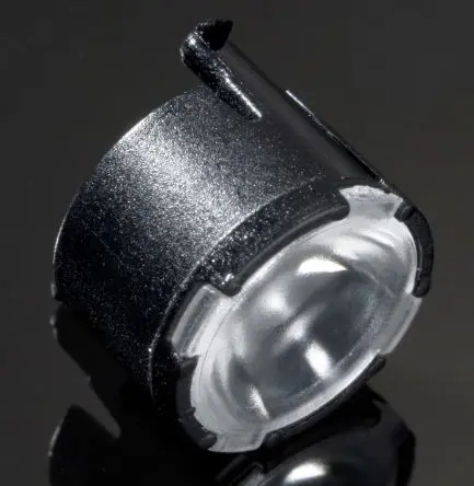 Produktfoto 1 von Ledil Lisa2 LED Linse 1-LEDs Rund aus Polymethylmethacrylat Mittlerer Winkel, Schwarz 23 °, Ø 9.9 mm x 6.8 mm, für OSRAM