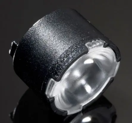 Produktfoto 1 von Ledil Lisa2 LED Linse 1-LEDs Rund aus Polymethylmethacrylat Weitwinkel, Schwarz 36 to 46°, Ø 9.9 mm x 6.6 mm