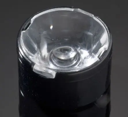 Produktfoto 1 von Ledil Tina LED Linse 1-LEDs Rund aus Polycarbonat Punkt, Schwarz 10 to 16°, Ø 16.1 mm x 9.52 mm, für Cree XB-H, Nichia
