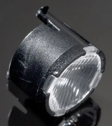 Produktfoto 1 von Ledil Lisa2 LED Linse 1-LEDs Rund aus Polymethylmethacrylat Tropfen, Schwarz 48 + 19°, Ø 9.9 mm x 6.6 mm, für OSRAM