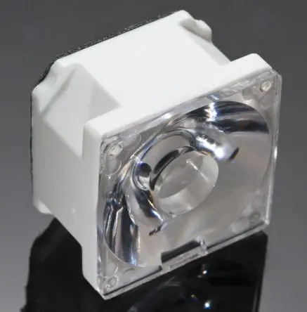 Produktfoto 1 von Ledil Rose LED Linse 1-LEDs Vierkant aus Polycarbonat Punkt 7 °, Ø 5 mm x 13.9 mm, für OSRAM Golden DRAGON Plus