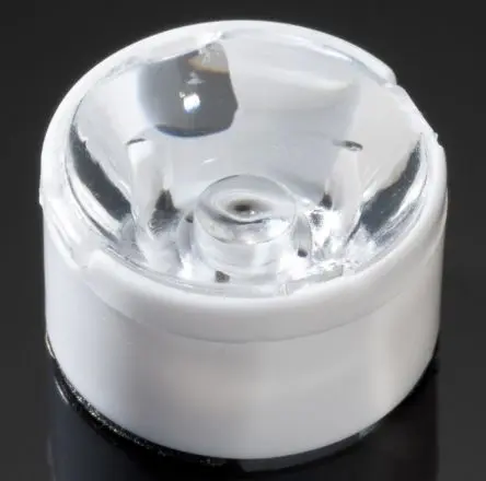 Ledil Tina LED Linse 1-LEDs Rund aus Polycarbonat Punkt 10 °, Ø 16.1 mm x 10.1 mm, für OSRAM Golden DRAGON Plus