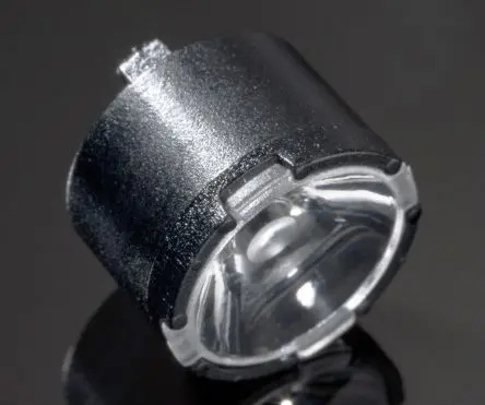 Produktfoto 1 von Ledil Lisa2 LED Linse 1-LEDs Rund aus Polymethylmethacrylat Punkt, Schwarz 14.5 to 24 °, Ø 9.9 mm x 6.8 mm, für Cree