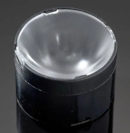 Produktfoto 1 von Ledil Leila LED Linse 1-LEDs Rund aus Polymethylmethacrylat Punkt, Schwarz 7.5 to 11°, Ø 21.6 mm x 14.64 mm, für Cree