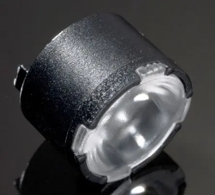 Produktfoto 1 von Ledil Lisa2 LED Linse 1-LEDs Rund aus Polymethylmethacrylat Weitwinkel, Schwarz 23 to 49 °, Ø 9.9 mm x 6.8 mm