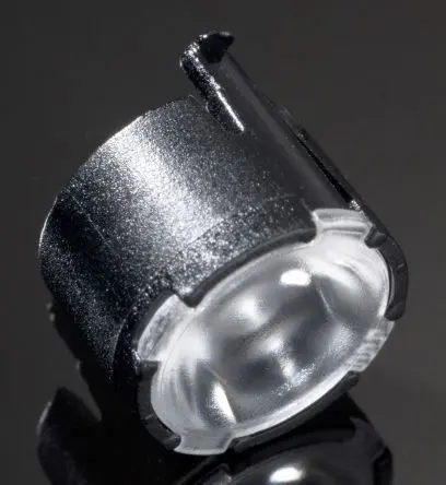 Produktfoto 1 von Ledil Lisa2 LED Linse 1-LEDs Rund aus Polymethylmethacrylat Weitwinkel, Schwarz 27 to 49°, Ø 9.9 mm x 6.8 mm, für Cree