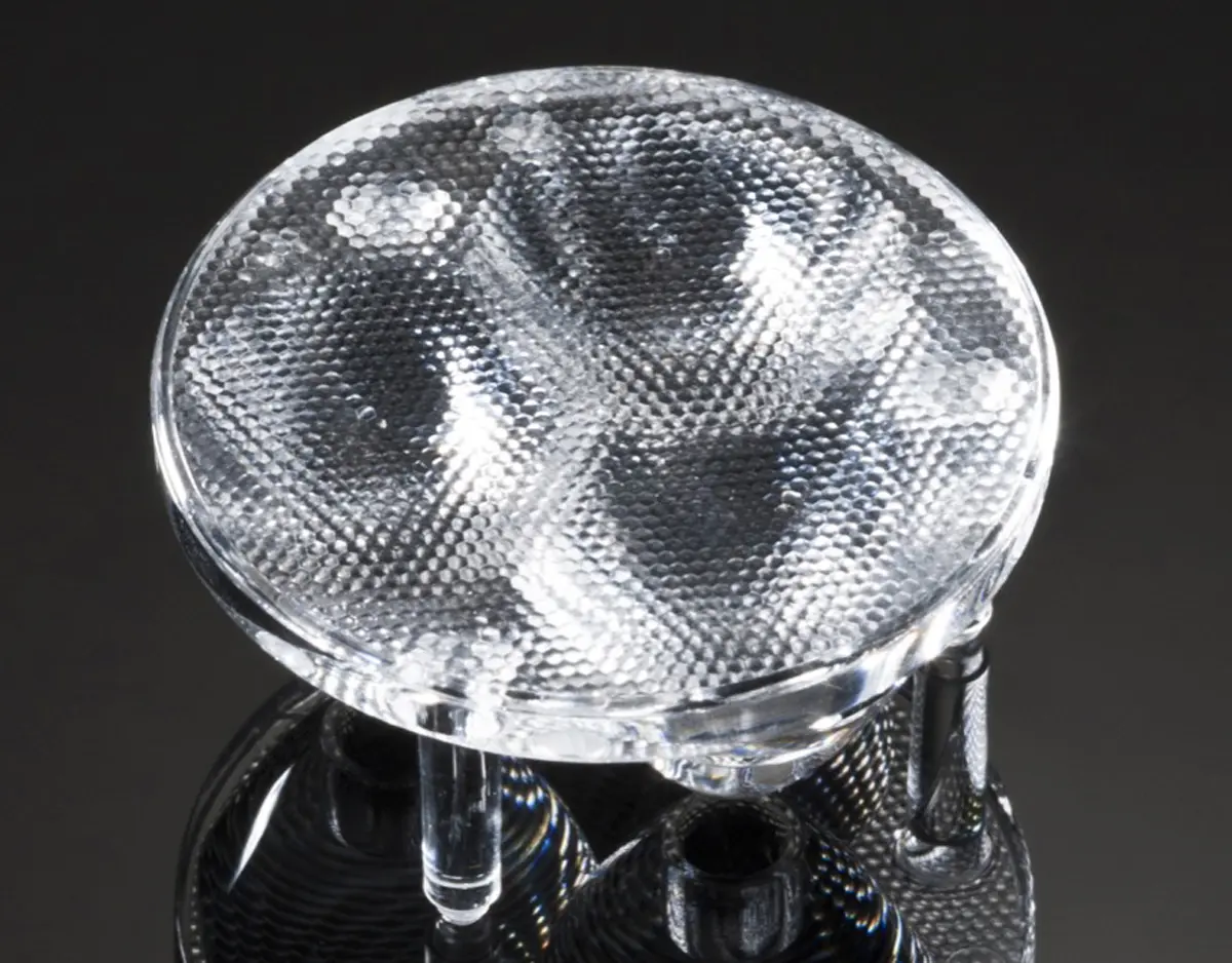 Produktfoto 1 von Ledil Cute LED Linse 3-LEDs Rund 22 → 33°, Ø 35mm x 15mm, für Cree MC-E, Cree MHB-A, Cree XM-L, Cree XM-L2, Cree