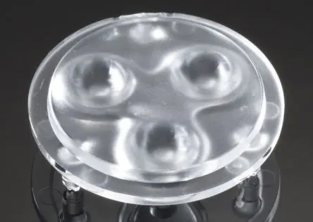 Produktfoto 1 von Ledil GT3 LED Linse 3-LEDs Rund aus Polymethylmethacrylat Mittlerer Winkel 25 to 34°, Ø 35 mm x 9 mm, für Cree XB-D,