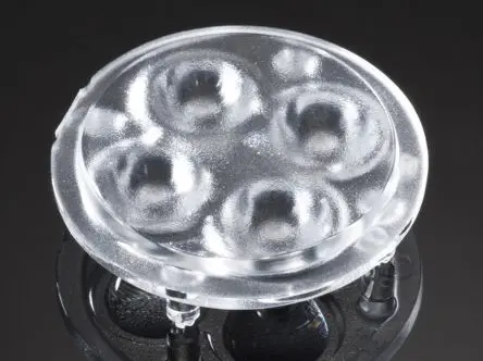 Produktfoto 1 von Ledil GT4 LED Linse 4-LEDs Rund aus Polymethylmethacrylat Weitwinkel 33 to 45°, Ø 35 mm x 9 mm, für Cree XB-D, Cree