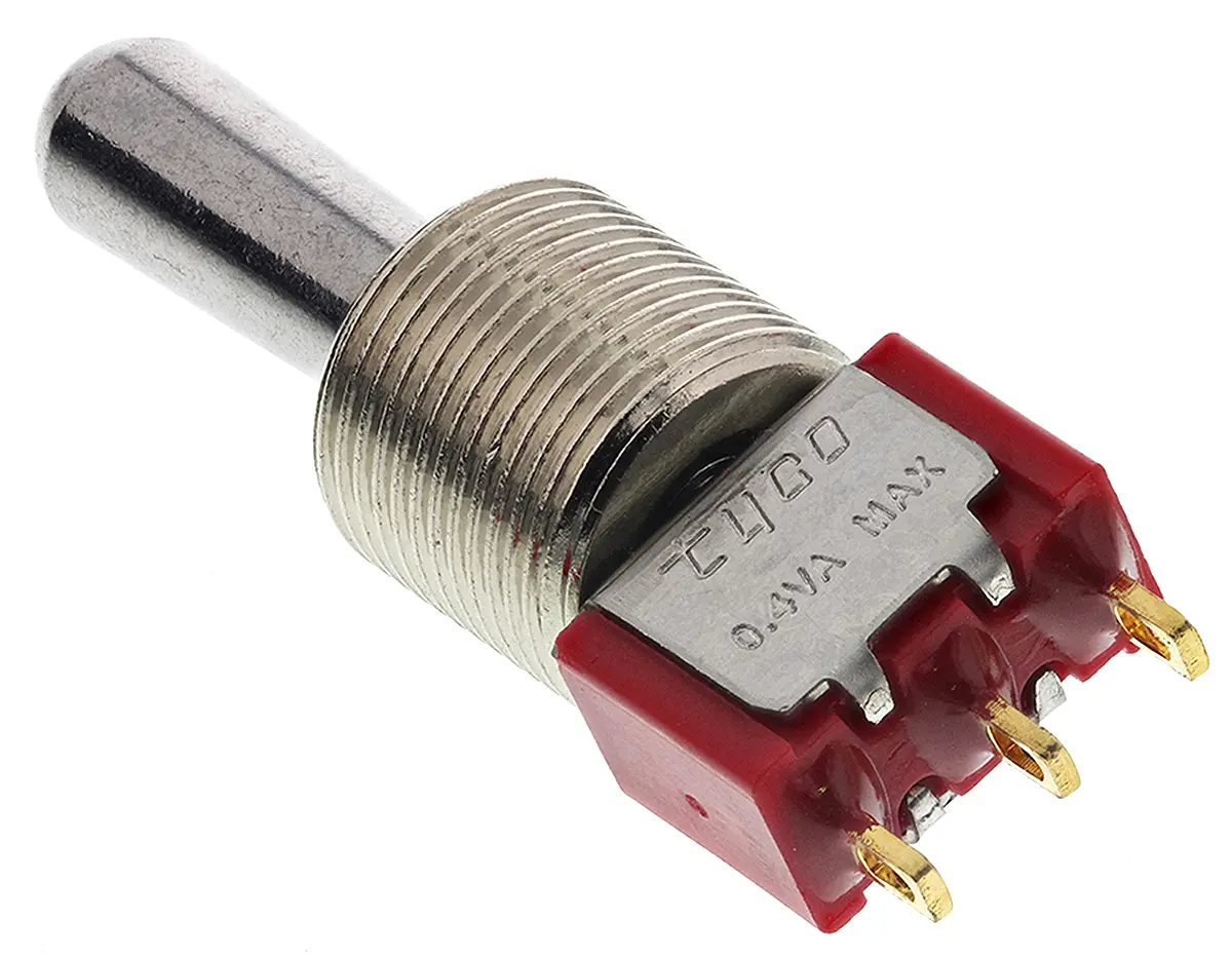 Produktfoto 1 von TE Connectivity Panel Kippschalter SPST, Ein-Aus-Ein, 24 V dc, 240 V ac, 400mA, IP68S, Lot