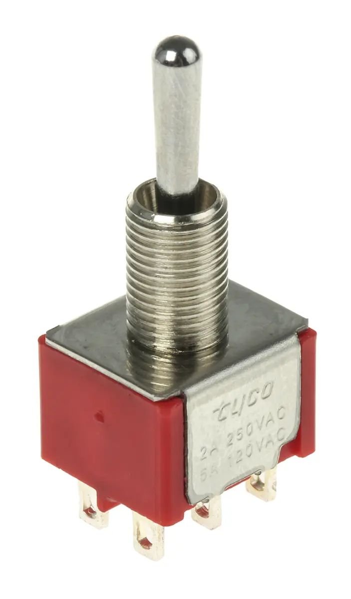 Produktfoto 1 von TE Connectivity Panel Kippschalter 2-polig, Ein-Ein-Ein, 28 V dc, 125 V ac, 5A, Lot