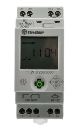 Produktfoto 1 von Finder Timer-Lichtschalter 11, s, 1-Kanal 230V, Schraube