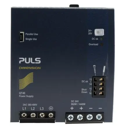 Produktfoto 1 von PULS DIMENSION DIN-Schienen Netzteil Geschalteter Modus 480V ac AC / 40 A 28V dc DC 960 W
