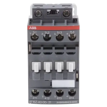 Produktfoto 1 von ABB AF16 Schütz 24V ac/dc-Spule, 4-polig, 690V ac / 10.5 A 60V 7.5 kW 4 Schließer Motorsteuerung
