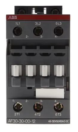 Produktfoto 1 von ABB AF Schütz 110V ac/dc-Spule, 3-polig, 690V ac / 21 A 130V 15 kW 3 Schließer Schalten von Kondensatoren,