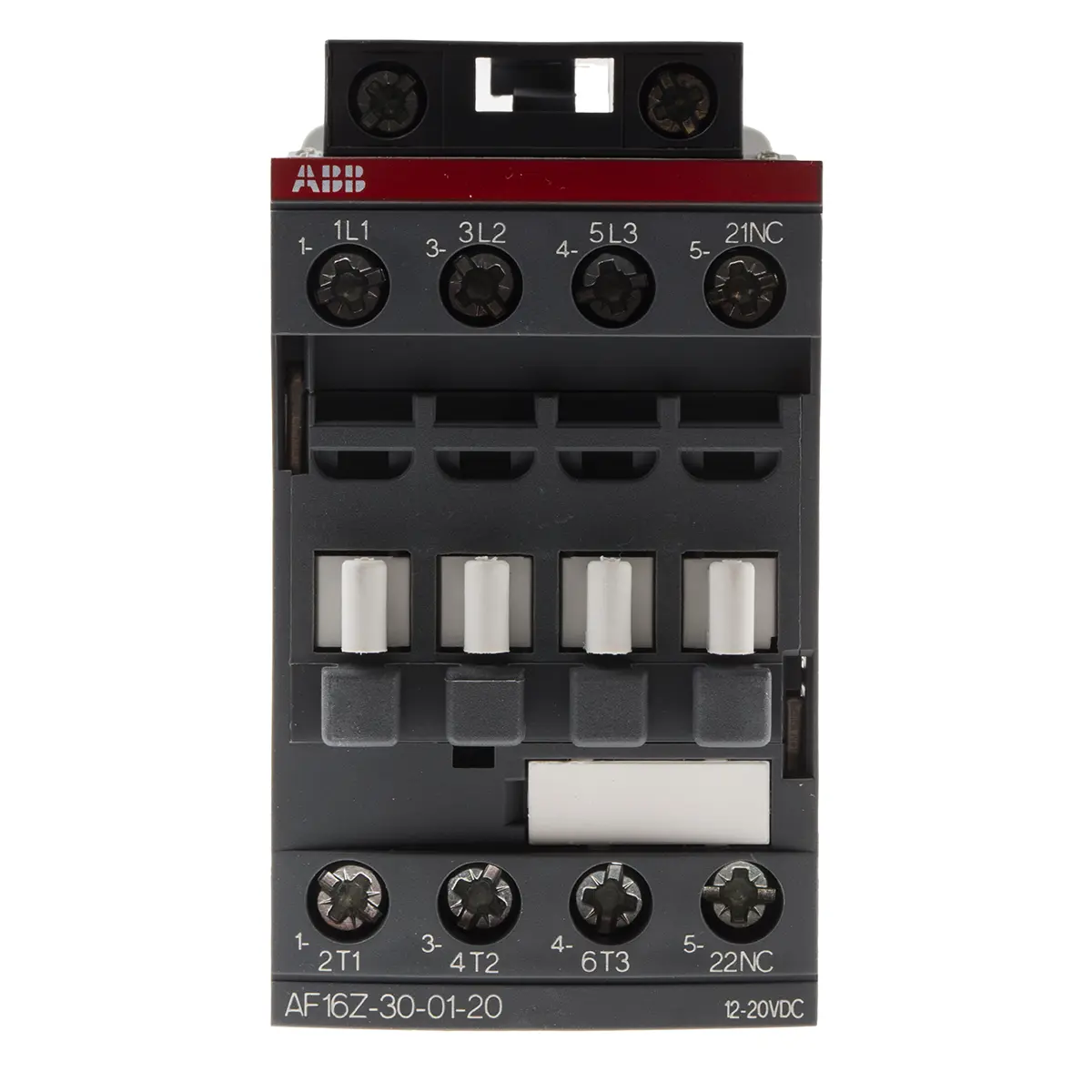 Produktfoto 1 von ABB AF16Z Schütz 12V dc, 20 V dc-Spule, 3-polig, 690V ac / 30 A 20V dc 7.5 kW 3 Schließer Steuergerät 1-Hilfskontakte