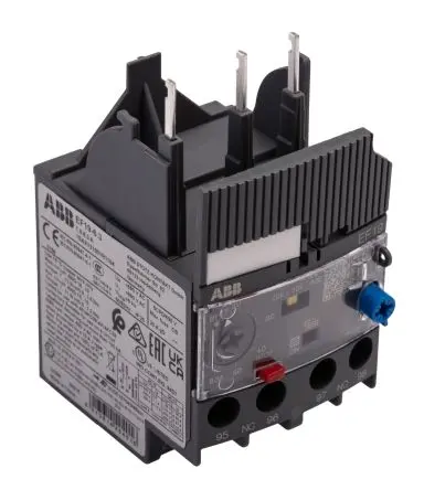 Produktfoto 1 von ABB EF19 Überlastrelais, / 1.9A, 6.3 A 83 W 1 Schließer/1 Öffner / 6.3A 3P, 85 mm x 44.4mm