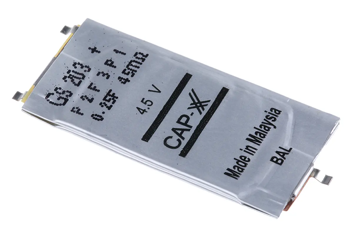 CAP-XX Supercap G SuperCap Superkondensator 0.25 F ±20 % / 4.5 V dc, -40 °C 70 °C