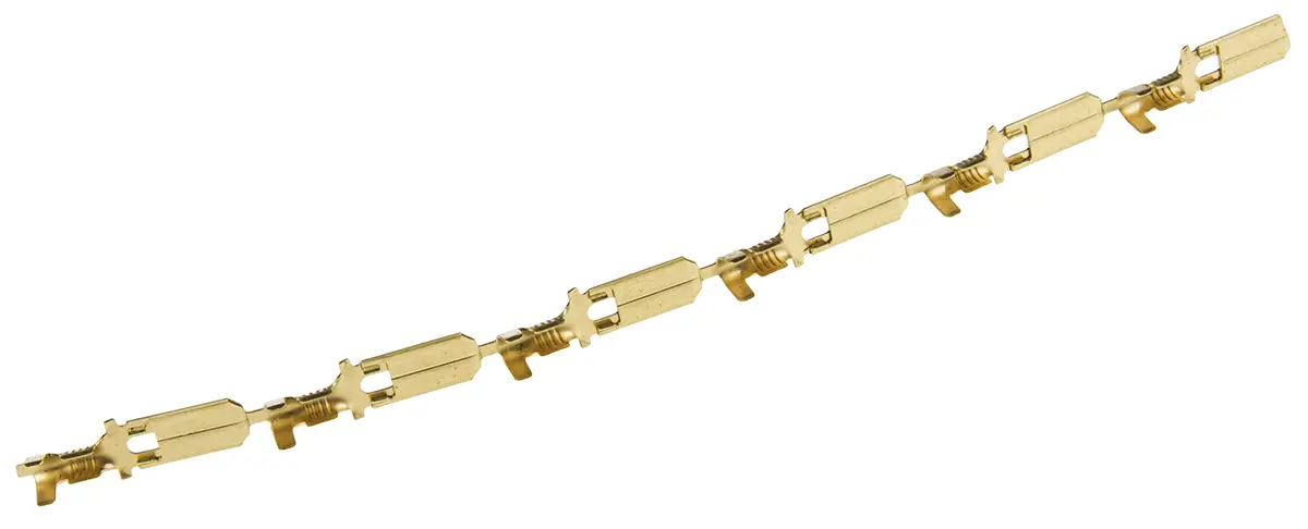 Produktfoto 1 von TE Connectivity FASTON .250 Flachsteckhülse, Gelb, Unisoliert, 6.35 x 0.8 mm, Stecker, 20 AWG min, 14 AWG