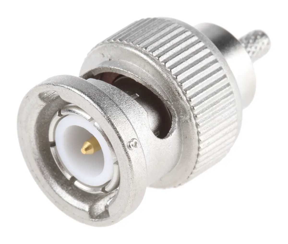 Produktfoto 1 von Telegartner Stecker Koaxialsteckverbinder BNC-Steckverbinder, Kabelmontage Crimp-Anschluss, für RG316/U-Kabel, 50Ω, ,