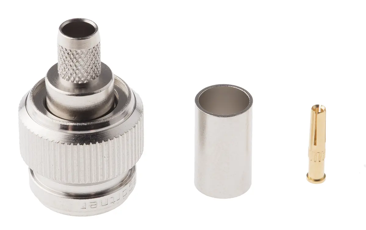 Produktfoto 1 von Telegärtner TNC Stecker Koaxialsteckverbinder TNC-Steckverbinder, Kabel, für HPF 240, LMR-240, RF 240-Kabel, 50 Ω