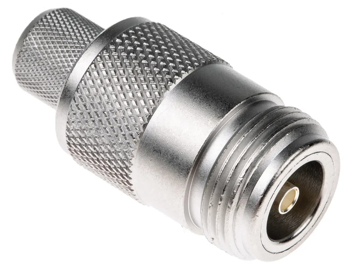 Produktfoto 1 von Telegärtner N Buchse Koaxialsteckverbinder N-Steckverbinder, Kabel, für RG214/U-Kabel, 50 Ω Crimpbefestigung, Standard,