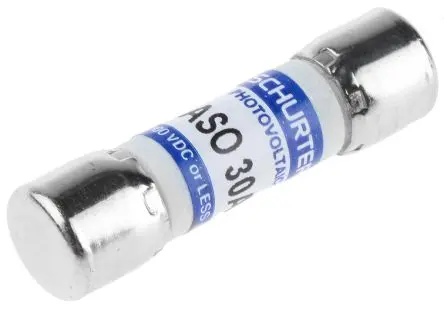 Produktfoto 1 von Schurter ASO 10.3x38 Patronensicherung F / 30A 10 x 38 mm 1kV dc Melamin gPV