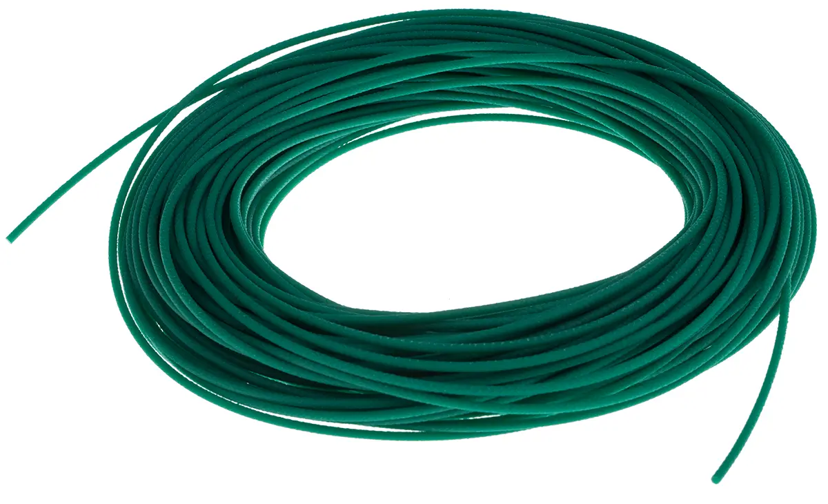 Produktfoto 1 von RS PRO Polyurethan Rundriemen Grün, ø 19 mm, Profil-Ø 2 mm, 0.23 kg, L. 30 m, Härte 89 Typ A