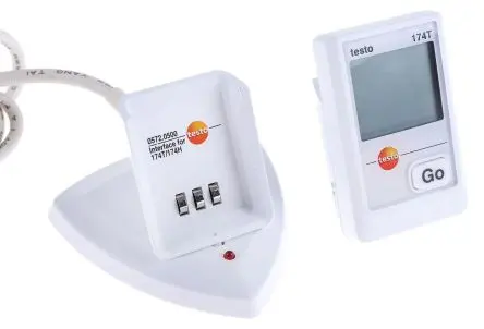 Produktfoto 1 von Testo 174T Kit Temperatur Temperatur Datenprotokolliergerät, USB, -30 °C → 70 °C
