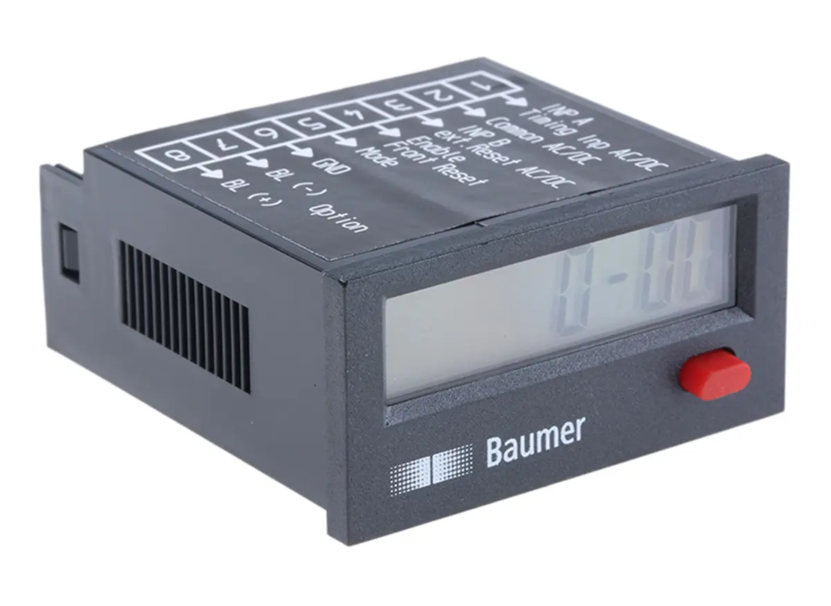 Produktfoto 1 von Baumer ISI34 LCD Zähler Elektrisch, Manuell 8-stellig 0 → 99999,99