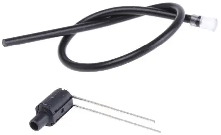 Bivar LED-Lichtleiter Flexibel, 1 Gerade LED Grün Klar, Leiterplattenmontage 3 mm LED inbegriffen