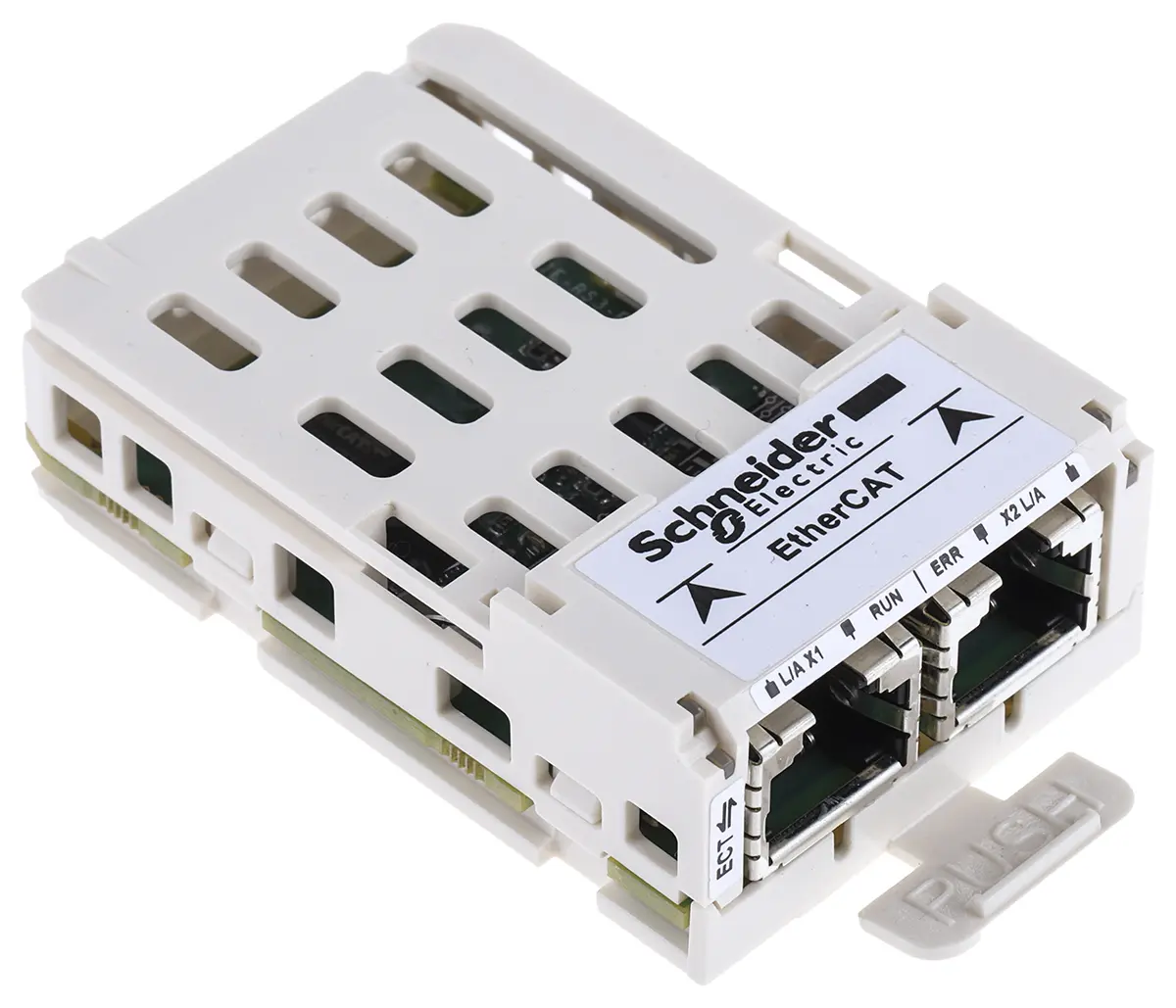 Produktfoto 1 von Schneider Electric VW3A Wechselrichtermodul EtherCAT-Optionskarte, für ATV32