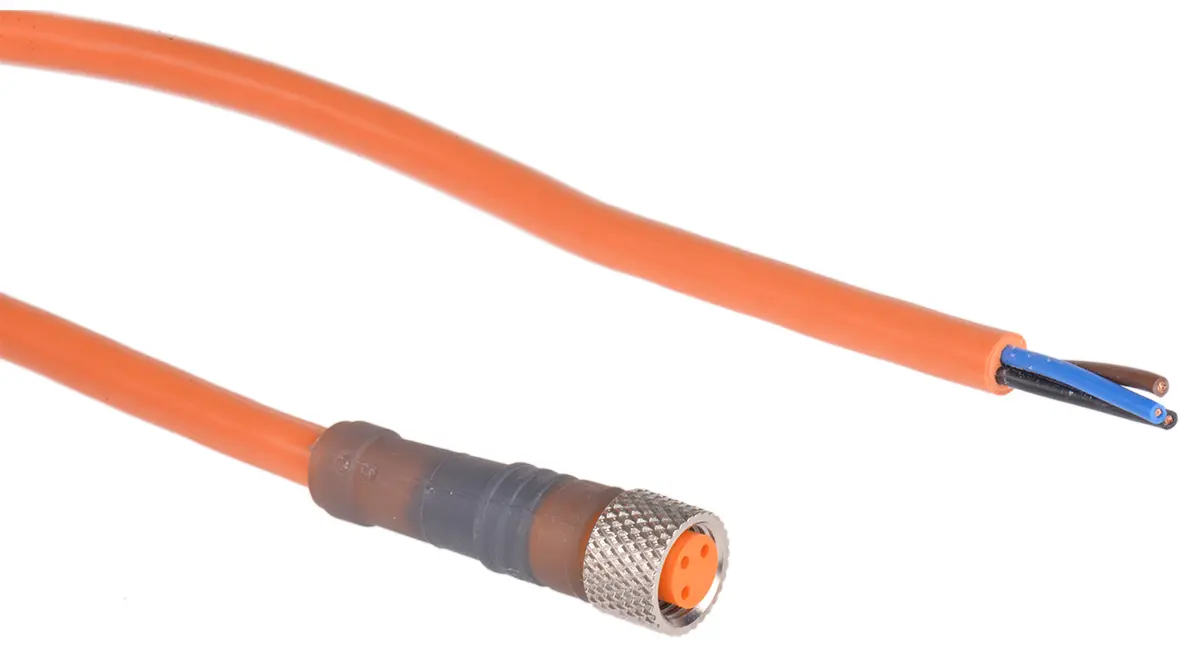Lumberg RKMV, 3-polig Sensor-Betätigungselementkabel, M8 Buchse / Freies Ende, Länge 5 m
