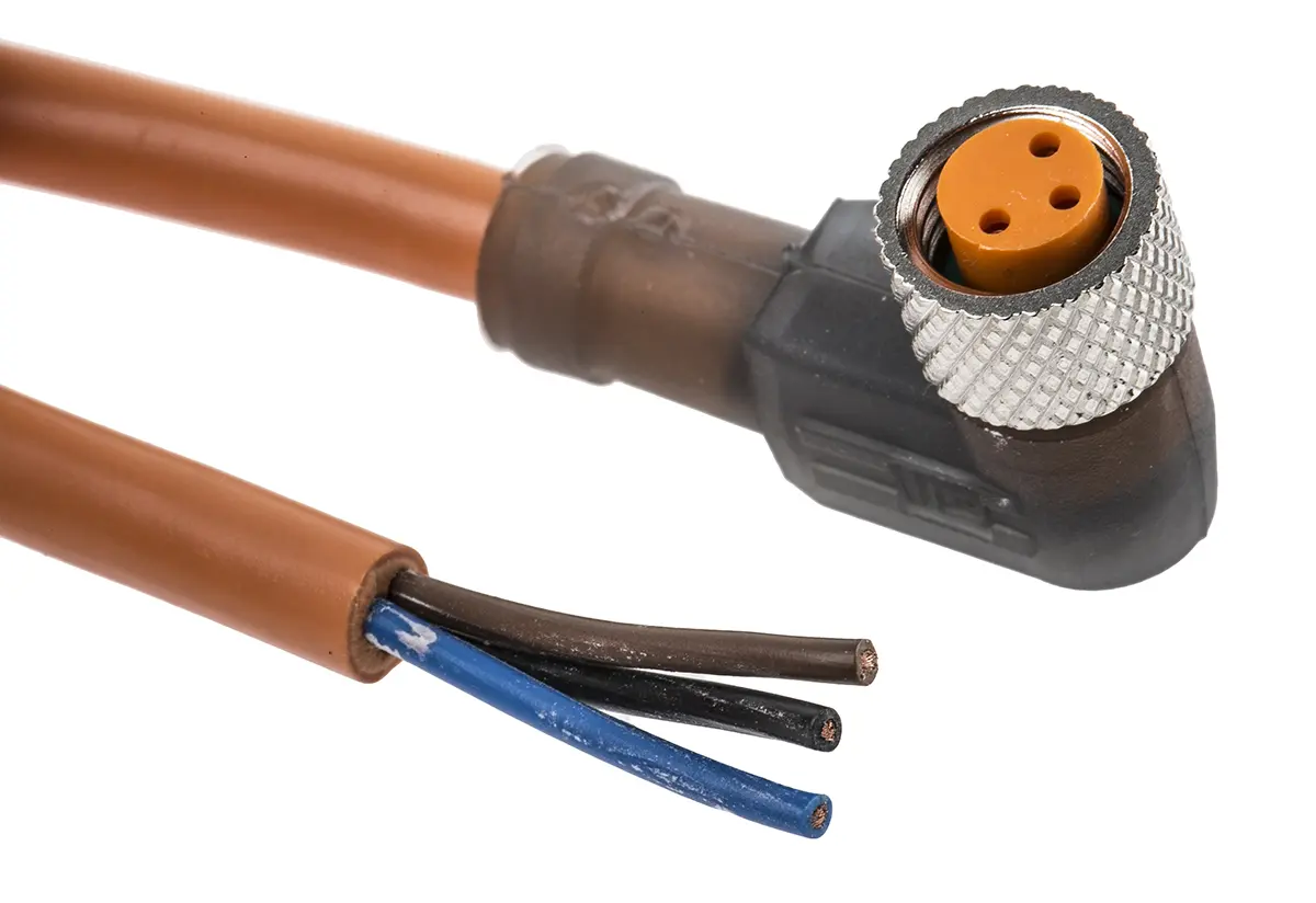 Produktfoto 1 von Lumberg RKMWV, 3-polig Sensor-Betätigungselementkabel, M8 Buchse / Freies Ende Nicht abgeschlossen, Länge 2 m